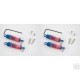 TEAM ASSOCIATED RC18T BLUE FRONT REAR SHOCK SET